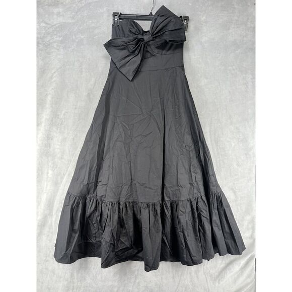 Anthropologie Dresses & Skirts - Anthropologie Hutch Bow-Tie Maxi Dress Black Strapless Size 6